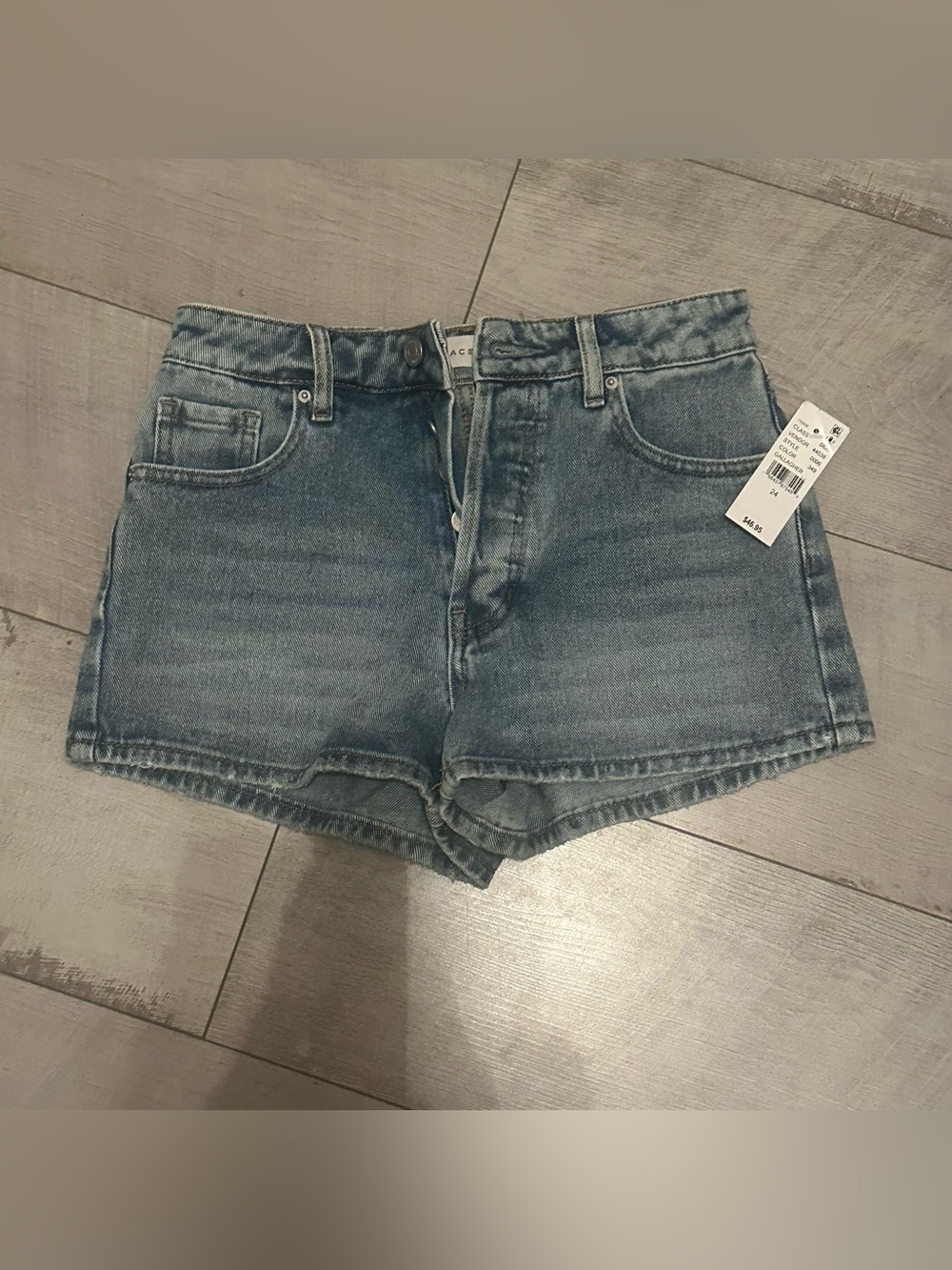 PacSun High-Rise Light Blue Denim Shorts 24 NWT